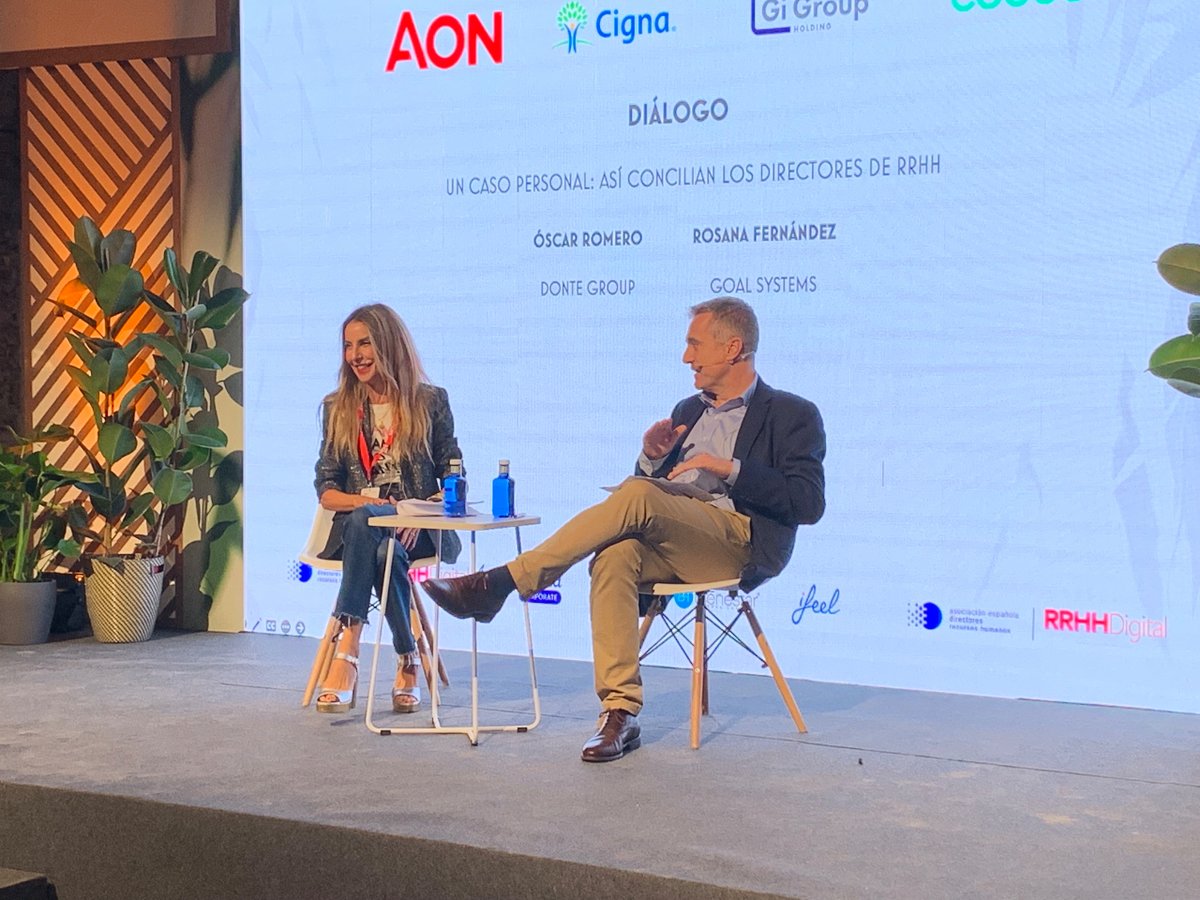 RRHHDigital's tweet photo. 🗣🗣🗣Diálogo: un caso personal, así concilian los directores de RRHH 🤝🤝
@vitaldent_es y #GoalSystems
#SBCForum #conciliación #bienestar #salud https://t.co/WsF3hLbir9