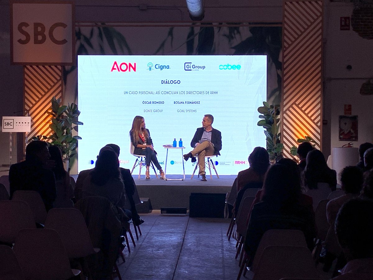 RRHHDigital's tweet photo. 🗣🗣🗣Diálogo: un caso personal, así concilian los directores de RRHH 🤝🤝
@vitaldent_es y #GoalSystems
#SBCForum #conciliación #bienestar #salud https://t.co/WsF3hLbir9