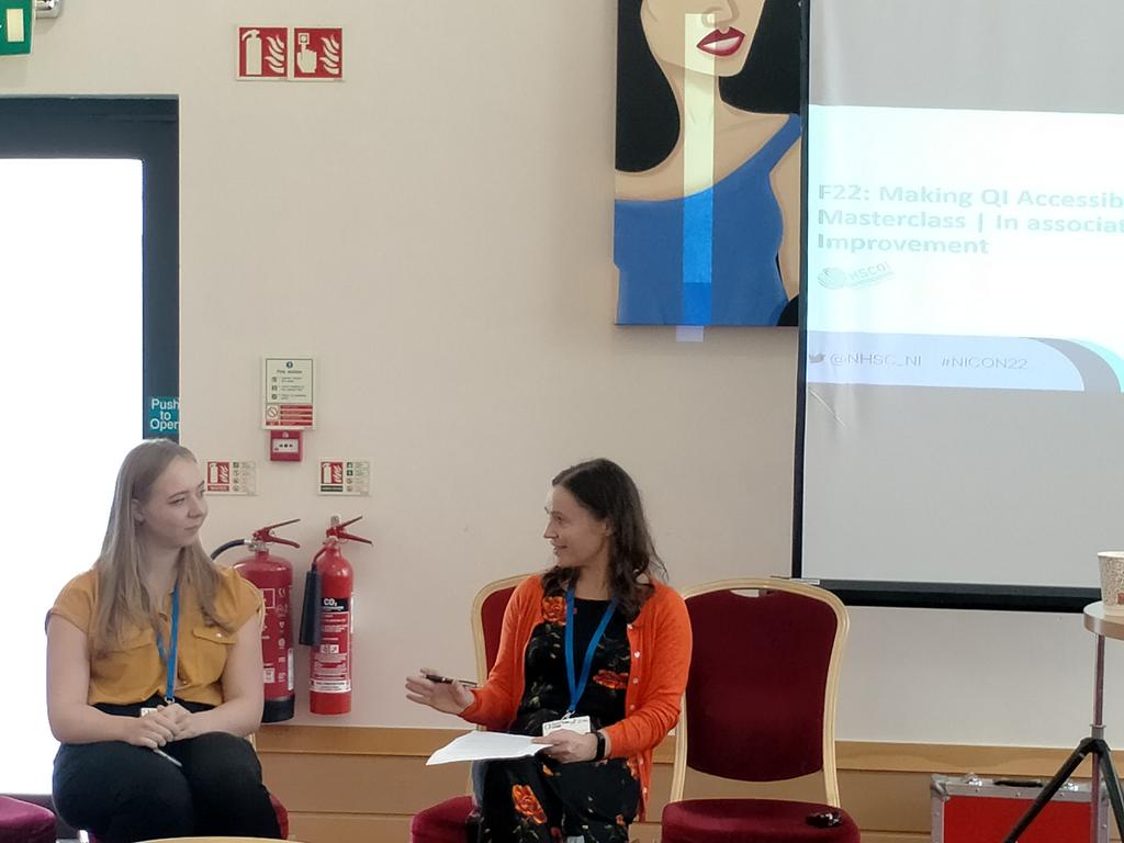 Discussion about involvement of students in quality improvement ongoing at HSCQI session, Making QI Accessible. #NICON22 #qualityimprovement #QITwitter