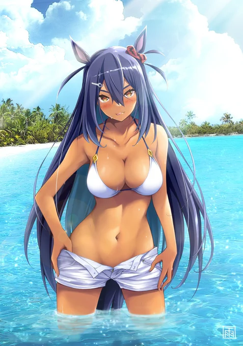 【ウマ娘】ヒシアマゾン #雨音 #水着 #ウマ娘 #ウマ娘プリティダービー #ウマ娘プリティーダービー #ウマ娘プリティーダービー500users入り #ヒシアマゾン(ウマ娘) #ヒシアマゾン  