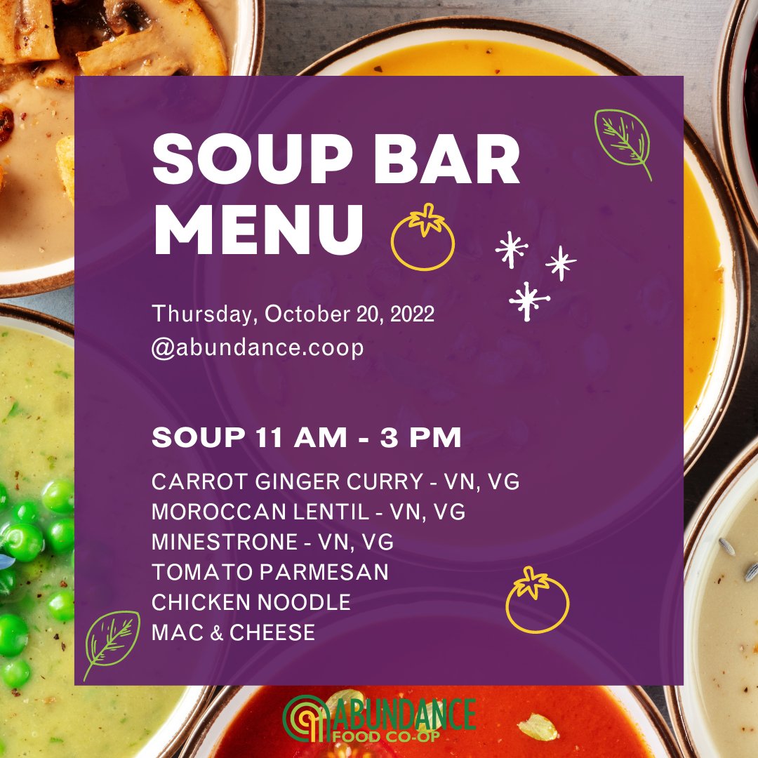 You only need hot soup to feel safe and warm on a cold, wet day.🍲

Grab your umbrella and come on in!☔

Share with someone who could use some hot soup day!💚