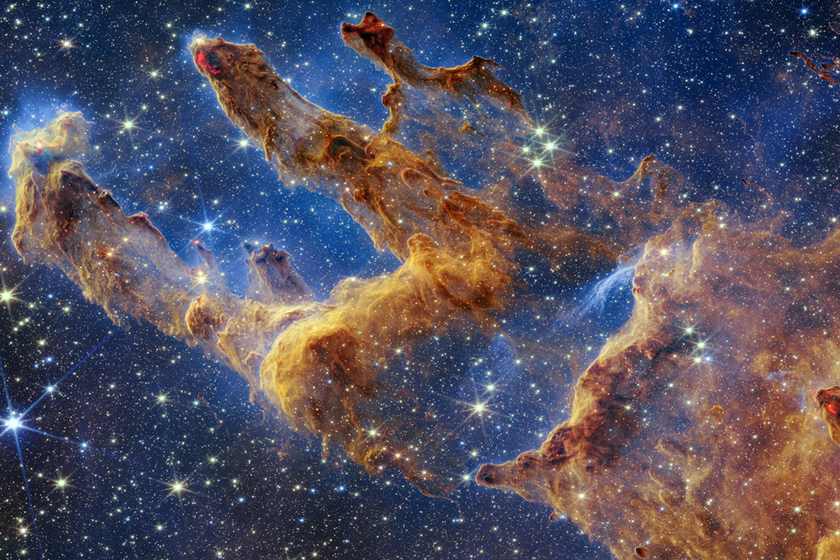 El James Webb ha "revisitado" los Pilares de la Creación: el resultado es tan asombroso como imaginábamos xataka.com/p/249910