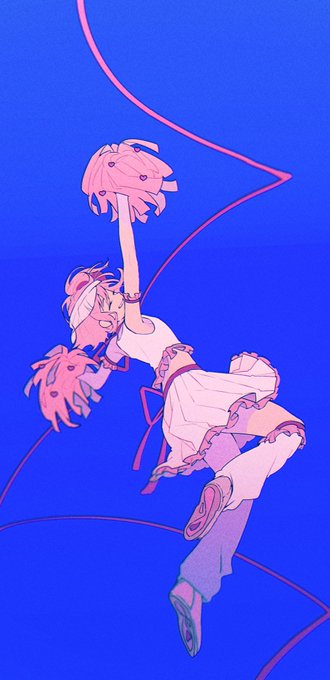 「cheerleader pink hair」 illustration images(Latest)