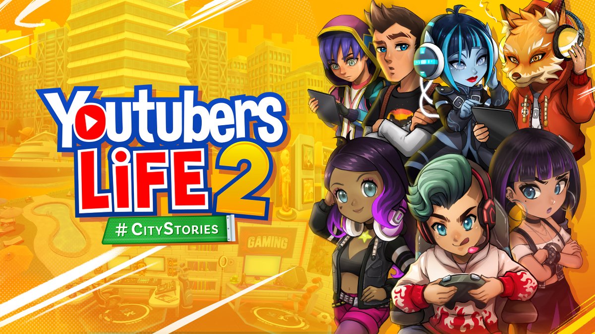 youtubers_uplay's tweet photo. What do you guys think about this awesome cover? The art you're seeing of your favorite Youtubers Life 2 characters was made by the incredibly talented @HIYArtist 🥳🥳🥳 https://t.co/71FxoA6bPF