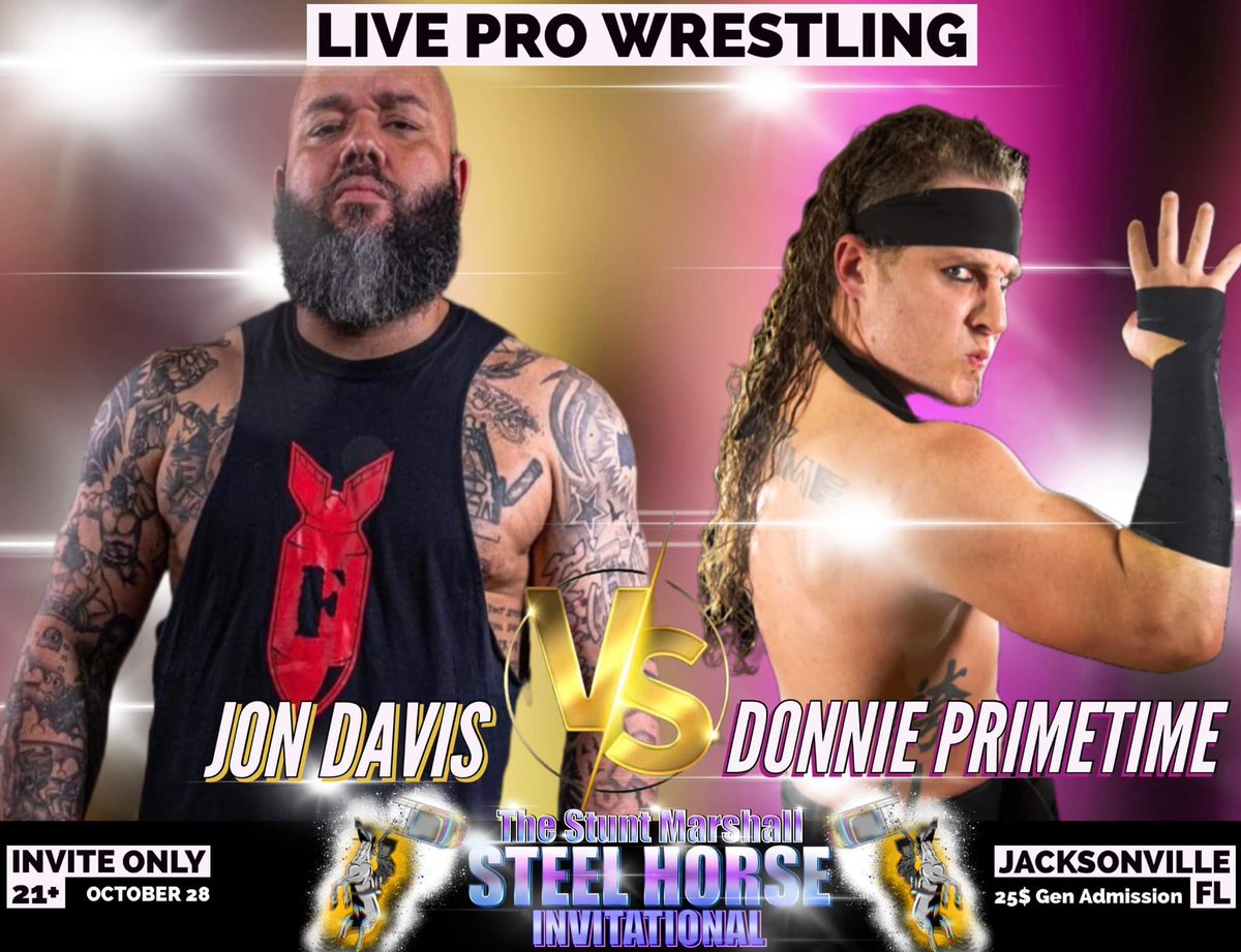 Stunt_Marshall's tweet photo. The Stunt Marshall
Steel Horse 
Invitational
Match Announcement #3 https://t.co/Ef9h02ZY34