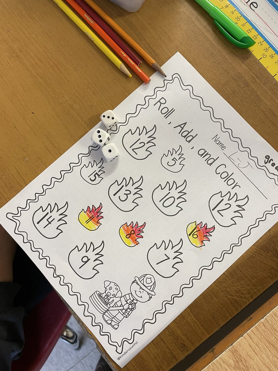 Practicing our counting skills with dice! <a href="/pineriveres/">pine river</a>