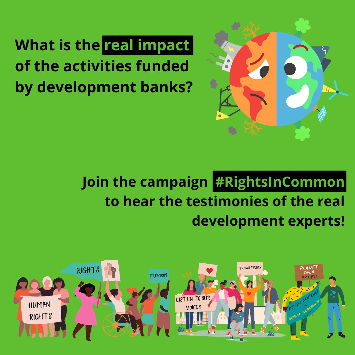 RightsinDevt's tweet photo. Big thanks to all the activists & CSOs who joined the #RightsInCommon campaign, the Shadow Summit of @FinanceInCommon that gives space to the voices of the *real* development experts!
Check all the videos here, share them & add your voice!👇https://t.co/u5f6InhqEx https://t.co/sj98yCBiVC