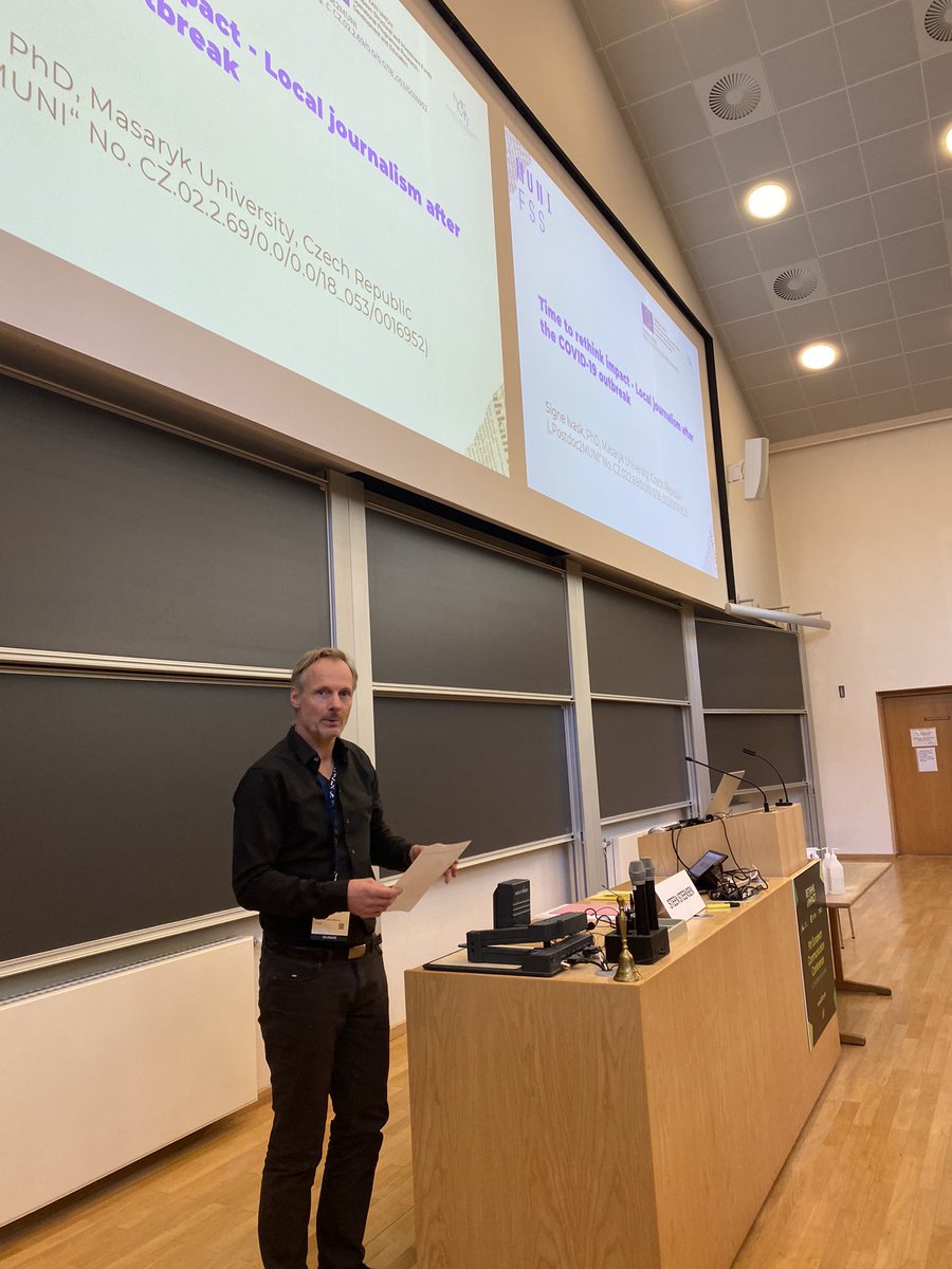 Signe Ivask, PhD (@ivasksigne) on Twitter photo my presentation and the chair <a href="/steensteensen/">Steen Steensen</a>
with <a href="/LenkaWC/">Lenka W. Cisarova</a> we look into how local journalists manage digital developments. or dont. or wont. and how information is isolated to one certain region. others cannot access it.
#ecrea22 #ecrea my presentation and the chair <a href="/steensteensen/">Steen Steensen</a>
with <a href="/LenkaWC/">Lenka W. Cisarova</a> we look into how local journalists manage digital developments. or dont. or wont. and how information is isolated to one certain region. others cannot access it.
#ecrea22 #ecrea