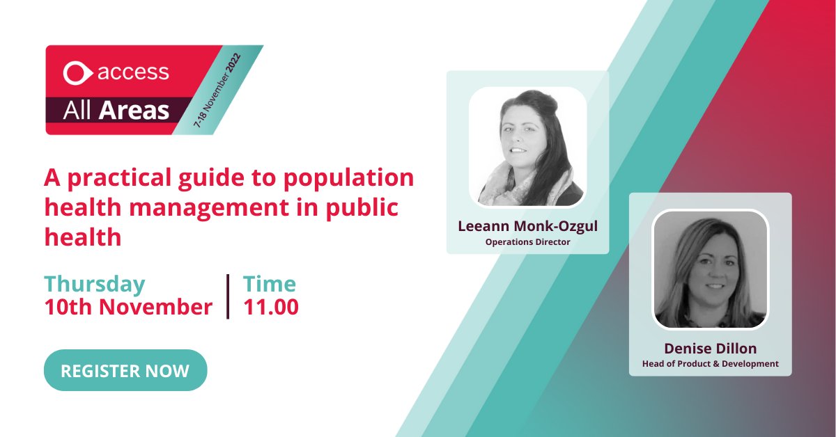 AccessElemental's tweet photo. In this talk, you will hear from @LEE_Elemental and Denise Dillon from @AccessElemental - as they offer a practical guide to population health management in public health.

Register here: https://t.co/ja4UZFxPjp #AccessAllAreas https://t.co/PC3njkVN2N