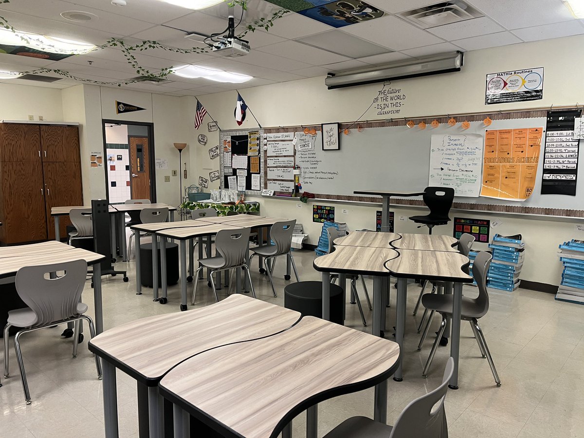 So excited!!!! New furniture for math classes <a href="/JimBarnesMS/">Jim Barnes Middle School</a> Blended Learning is ready to take off!! #SeguinMath #WeAreSeguin <a href="/seguinisd/">Seguin ISD</a>