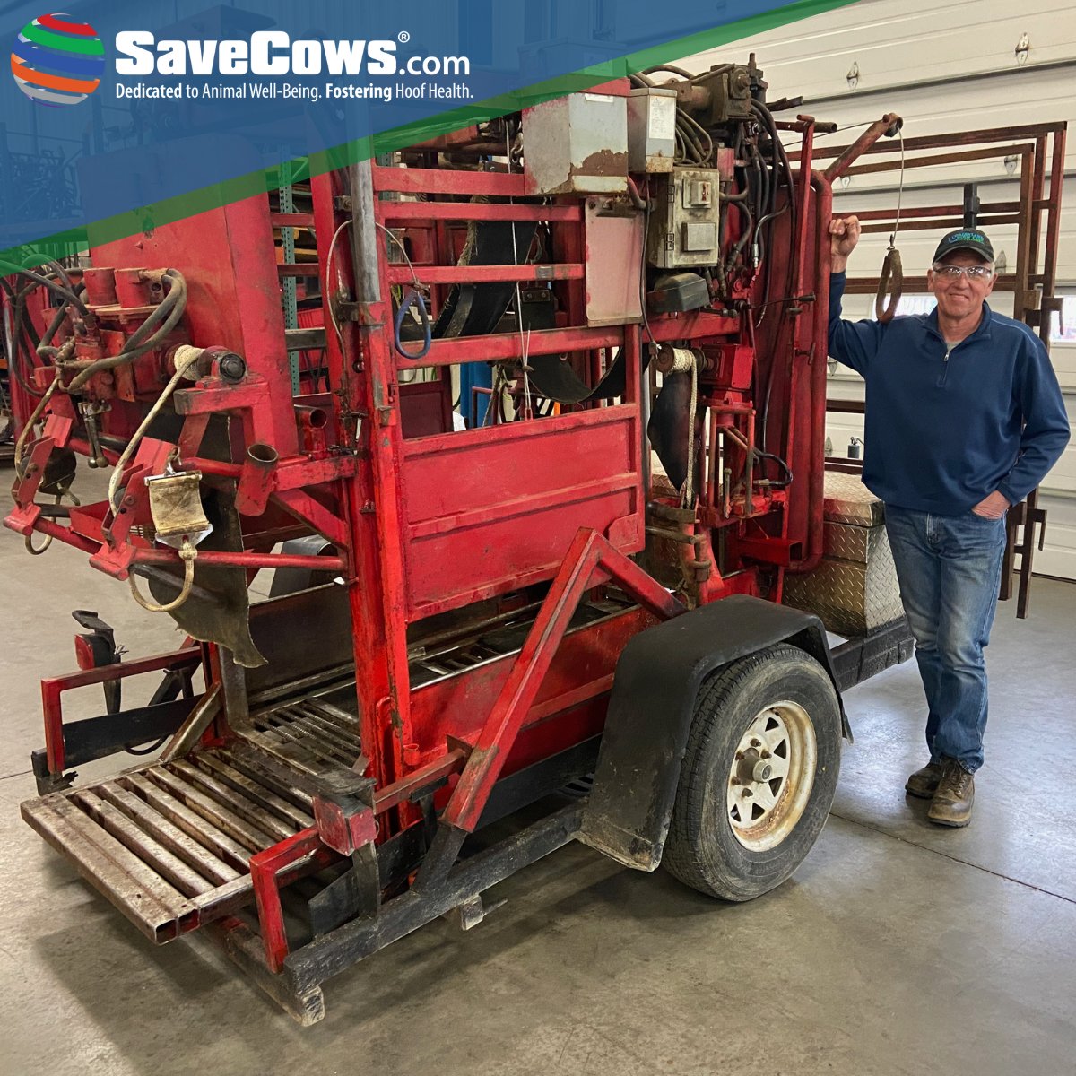 SaveCowsNetwork's tweet image. The first ever H-Series Comfort Chute was built over 25 years ago and is still in operation today! The chute was recently brought in for maintenance and our team at Synergy Metalworks LLC got the job done. This chute will continue to be used for years to come.  #SaveCowsNetwork