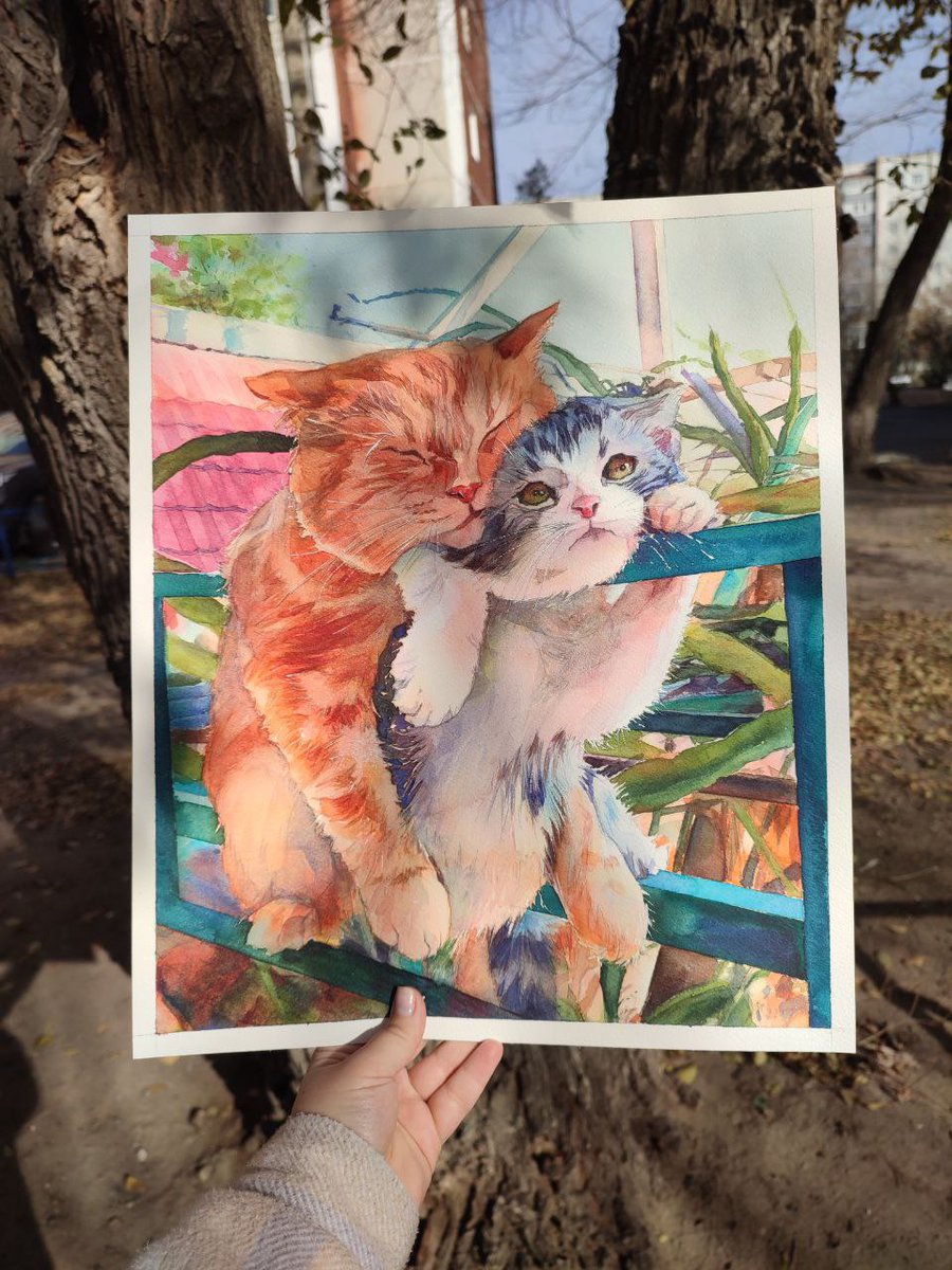 ⭐ NEW DROP ⭐

"Kitty charms" 

Look at them and warm your heart ☺️🥹

💎 0,30 $ETH 

🖌️35.8x29.8cm 
NFT + ORIGINAL 🎨 WATERCOLOR PAINTING 

Go to my page, enjoy 💘
 🫴🫴🫴🫴🫴🫴🫴🫴foundation.app/@AlinaShangina…