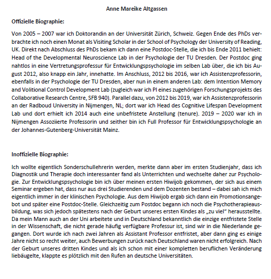 #unofficialbiographies, nächste Runde - November mit Ute Bayen und Anne Mareike Altgassen! 🥳😊
🗓️15.11., 12:00 CET (brownbag session - bring your lunch)
💻univienna.zoom.us/j/68904417456?…
Gerne weitersagen, open to all!
CC <a href="/DGPs_PaedPsych/">DGPs Fachgruppe Pädagogische Psychologie</a> <a href="/DGPs_JuMis/">DGPs JuMis // ECRs</a> <a href="/FGSozPsy/">FGSP</a>