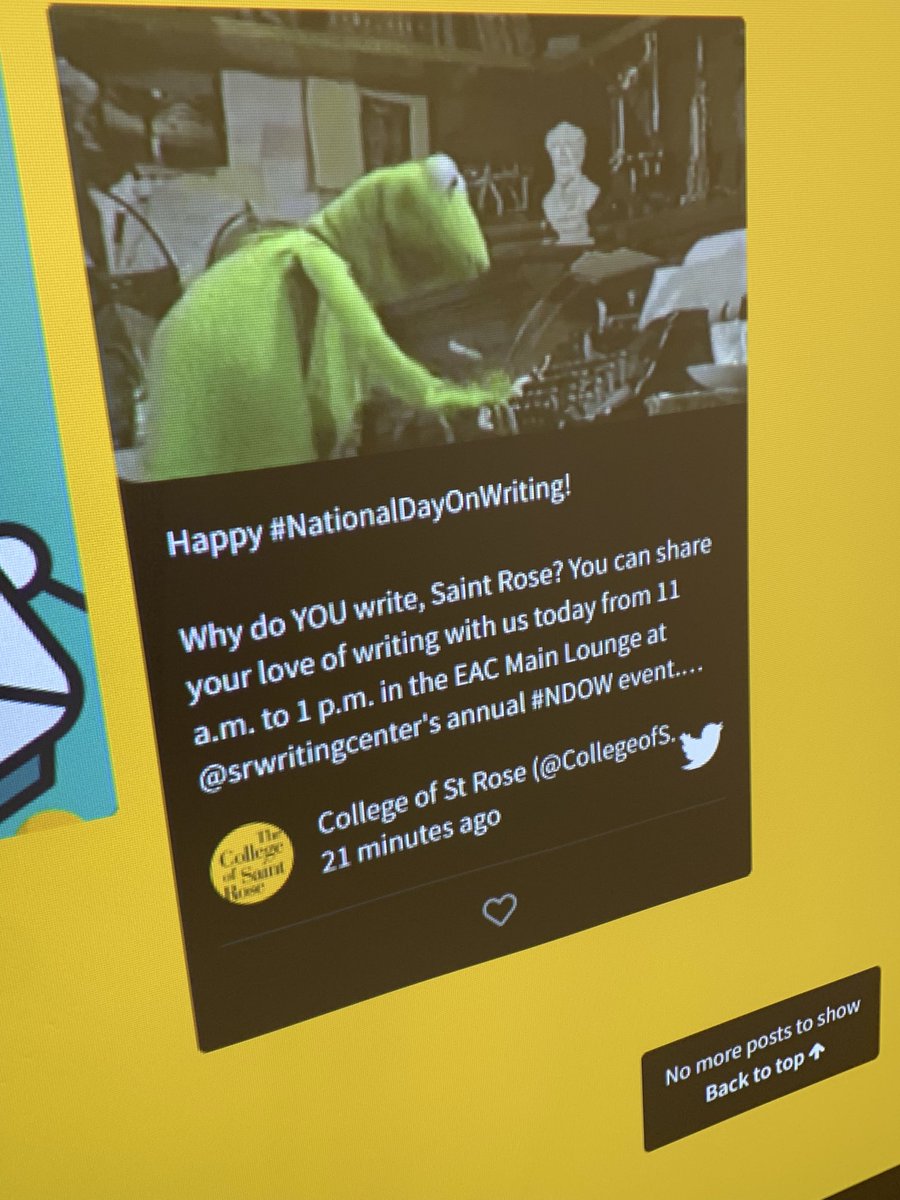 TeachWrt's tweet photo. Happy #NationalDayonWriting #NDOW #NDOWStrose @CollegeofStRose https://t.co/eXemScJ9gD