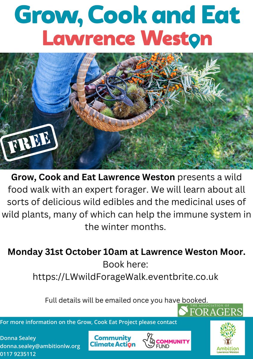 ambitionlw's tweet photo. Excited to be hosting our 1st wild forage walk #communityclimate book here: https://t.co/q2MCFkR8LS https://t.co/Z8c5snMrYj