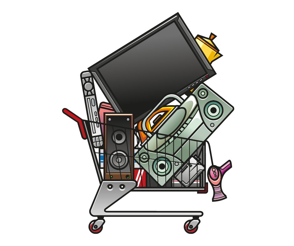 cityofguelph's tweet photo. Electronics like phones, TVs and computers have valuable parts that can be repurposed. Take them to participating local retailers, thrift shops, or public waste drop-off points. Download the Guelph Waste app for drop-off locations. #WasteReductionWeek  https://t.co/QTxLcfu5KD https://t.co/ZqHvCUcjFy