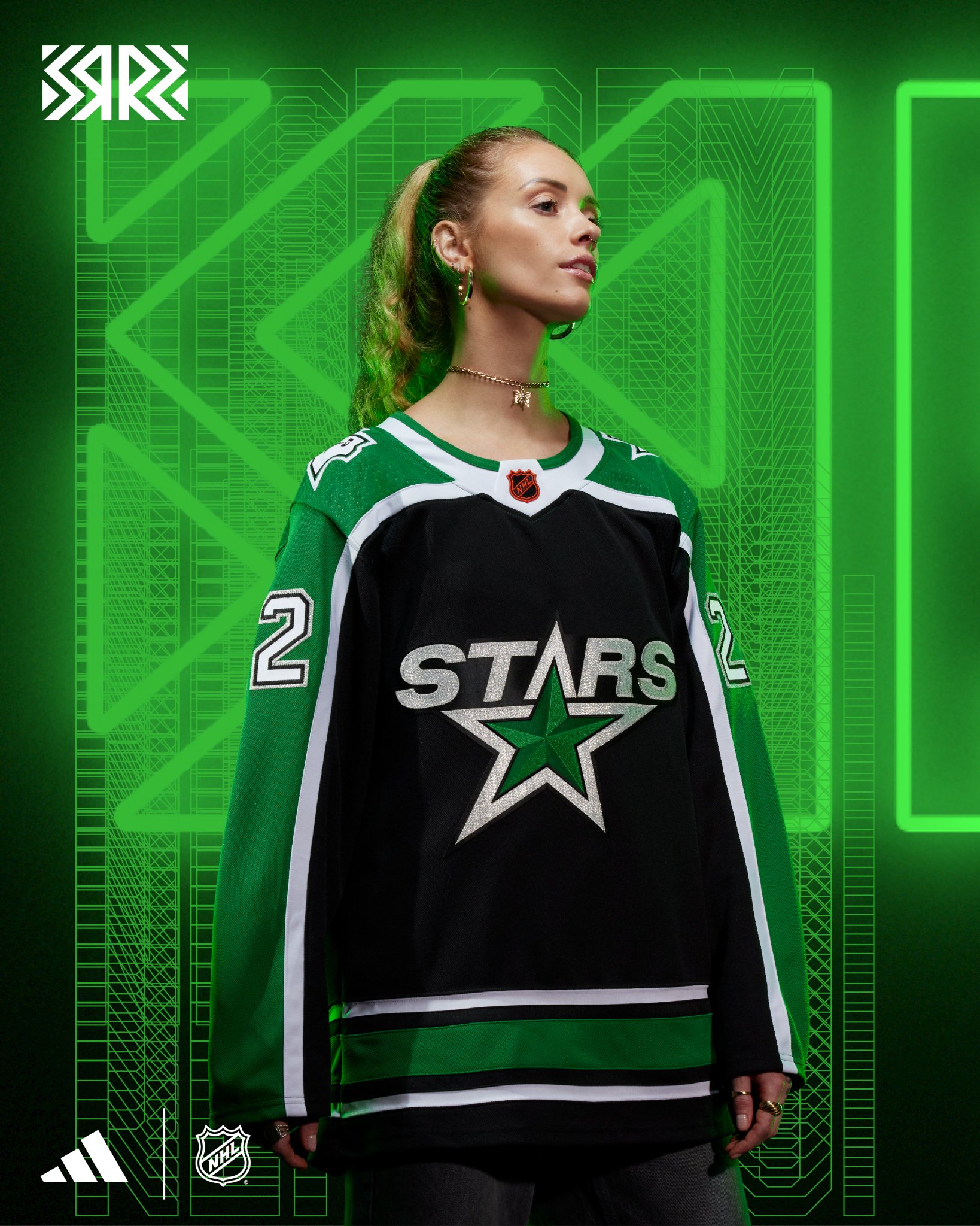 Dallas Stars Customized Number Kit For 2022 Reverse Retro Jersey