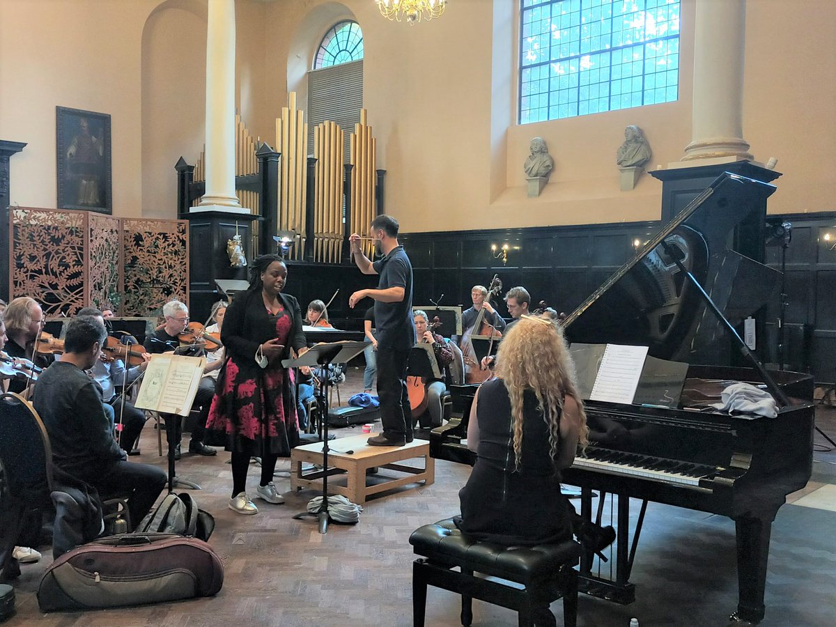 Rehearsals are over and we are looking forward to performing at @SheffCityHall tomorrow with soprano @NadinBenjamin, pianist Berenika Glixman and conductor Joseph Wolfe. A beautiful programme which includes Mozart’s Piano Concerto No. 23, Barber’s Knoxville: Summer of 1915