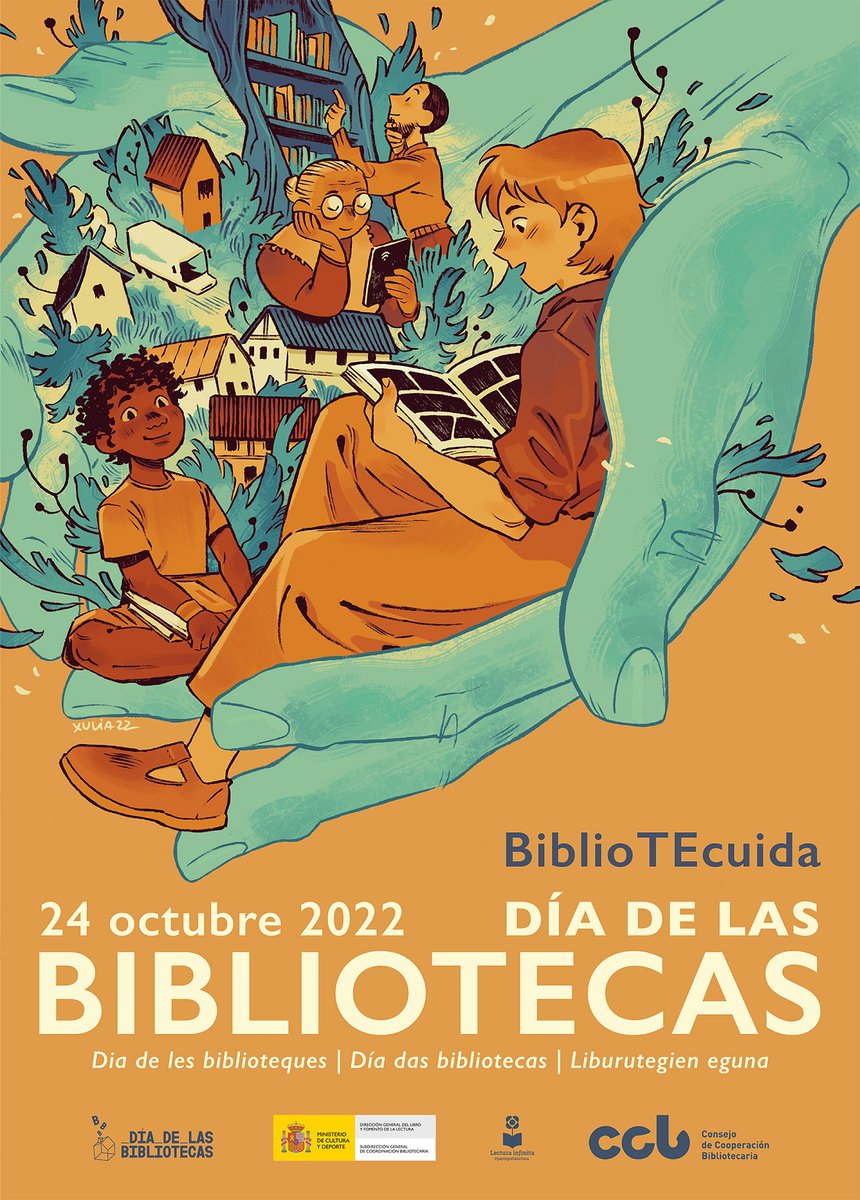 librolecturagob's tweet photo. 🥳 Hoy queremos desear un feliz #DíaDeLasBibliotecas a todos los usuarios y profesionales de las #bibliotecas de nuestro país.
El lema de esta edición, #BiblioTEcuida, pretende reflejar las múltiples formas en que las bibliotecas cuidan a las comunidades.
🧡 GRACIAS POR TANTO 🧡 https://t.co/MplQZC3sHN