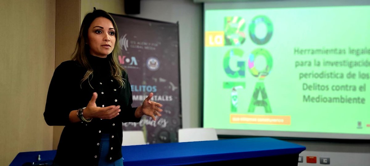 OSCARRENERINCON's tweet photo. Hoy inicia el segundo día de la Conferencia para periodistas sobre Delitos Ambientales en #Bogotá organizada por la #vozdeamérica y #USAGM, con la participación del Ex Viceministro de Justicia Carlos Medina Ramírez, la Experta de @Ideal2Media Andrea Sarralde @gobernorte https://t.co/bloCzY1uj4