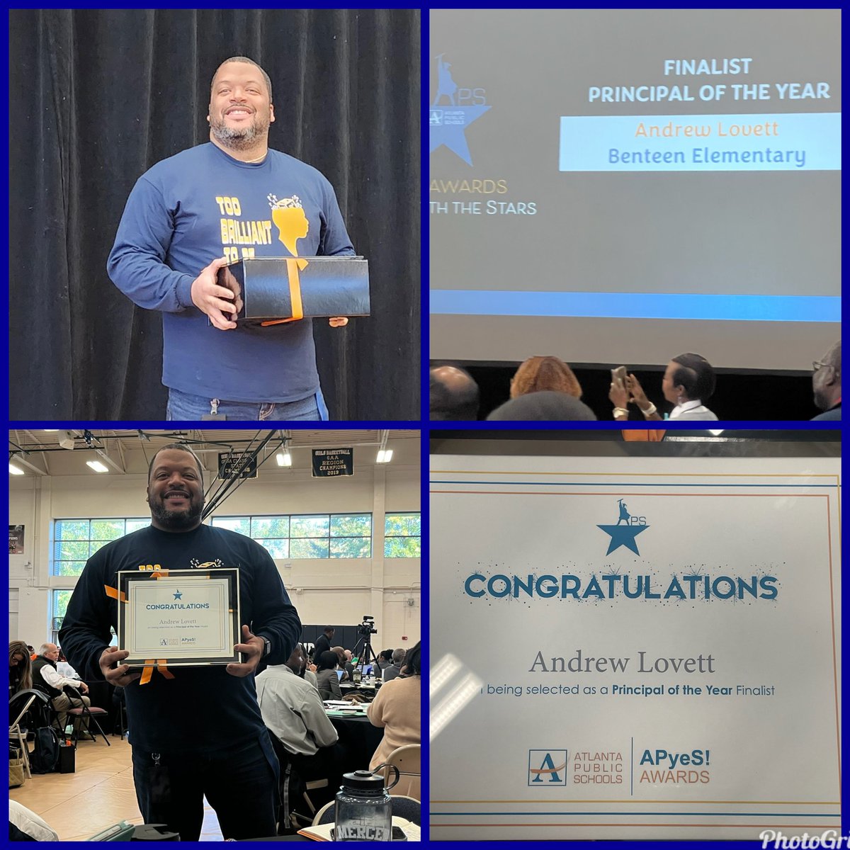 docdrewlovett's tweet photo. So today something happened that I wasn’t expecting…..I am a finalist for Principal of the Year for @apsupdate! Humbled and thankful for the chance to serve the @APSBenteen community!  @DrCSLPadgett @PrincessS2003 @BenteenIBPYP @MsFree_SC @drkalag @DrLisaHerring @Benteen_PTA https://t.co/kCEYSotEtJ
