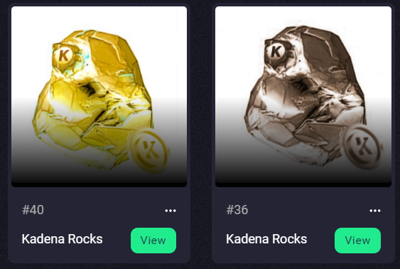 kadenamoonboy's tweet photo. Minted some #gold and #silver
@KadenaRocksNfts on @MintItOnKadena this morning! Exactly what I wanted to mint, how lucky is that! #luckisonmyside #kadenarocks #minit #kda #kadena #nft #LFG https://t.co/fhZesYhnp8