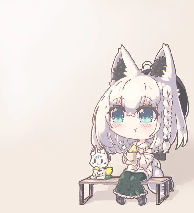#絵フブキŧ‹"ŧ‹"   ( '༥' )   (o'ч'o)   ŧ‹"ŧ‹" 