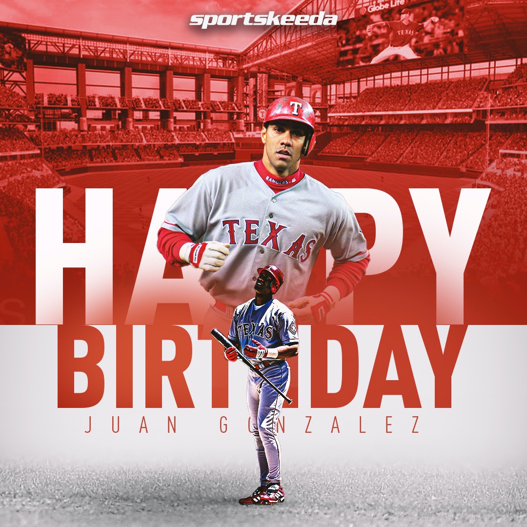 Happy Birthday to former OF Juan González!!      2x MVP 3x All-Star 6x Silver Slugger HR Derby Champion 