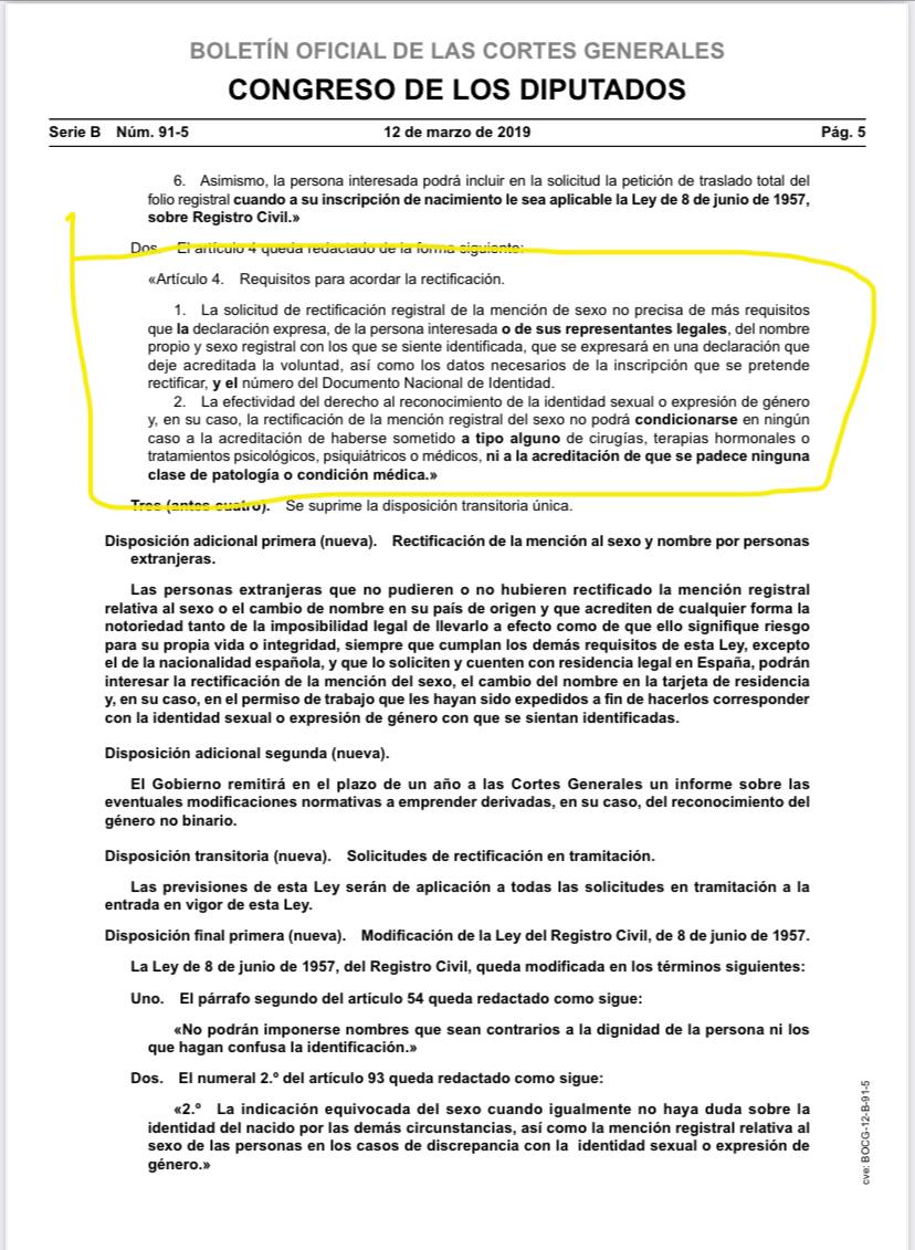 Señor Feijóo, ¿en 2019 no creían ustedes en la dignidad humana? Dejen de alentar los discursos y bulos tránsfobos. Respeten a las personas trans. La Ley Trans será ley 🏳️‍⚧️