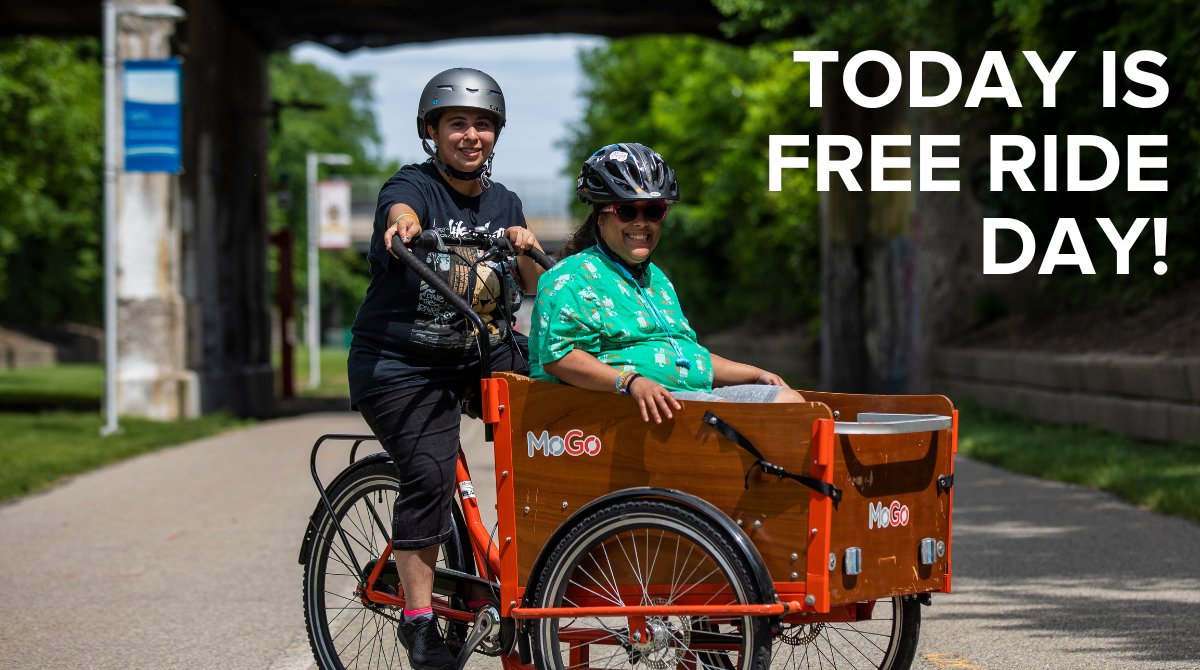 MoGoDetroit's tweet photo. Today is Free Ride Day! Get a bike at any station using the Transit app, or give Adaptive a try for FREE all day!

#FreeRideDay #mogodetroit #detroit #adaptivebiking https://t.co/zszT9Ofaoq