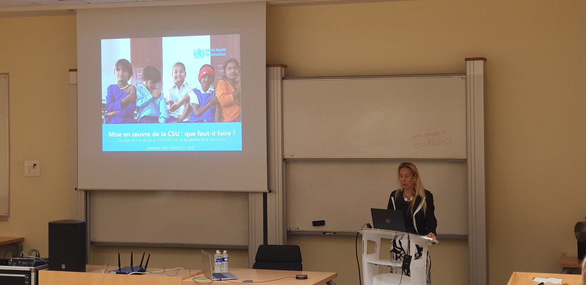Seve_Michel's tweet photo. Ouverture à @ESIArchamps de l'école intensive #BioHC UHC SchoolLab sur la couverture sanitaire universelle, objectif 2030 du consortium @WHO grâce au soutien de @auf_org (projet ACCESS) @UGrenobleAlpes @CiteSolidarite @SanteUga https://t.co/CqBv3hMVeT