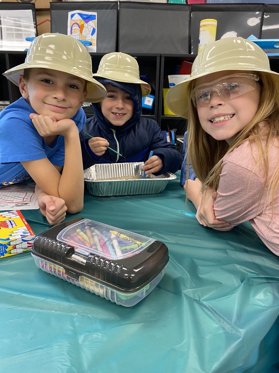 JES_Robb's tweet photo. Paleontologist working hard in 2nd grade! @Journey_Elem https://t.co/IofQpEADbF