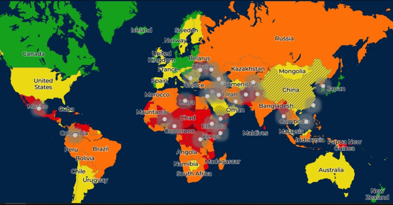 Самая опасная Страна 2022
