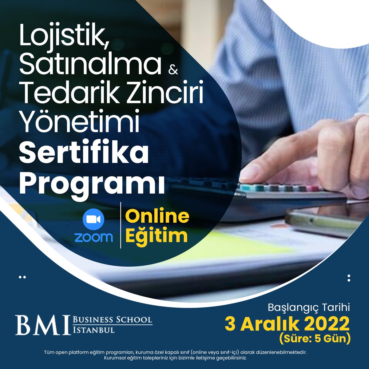 Lojistik, Satınalma ve Tedarik Zinciri Yönetimi Sertifika Programı, 3 Aralık'ta Başlıyor!

Detaylı bilgi ve başvuru için: bmieducation.com/open-platform/…
.
.
.
#lojistik #satınalma #tedarik #tedarikzinciriyönetimi #onlineeğitim #kurumsaleğitim #onlinetraining #sertifikalıeğitim #business