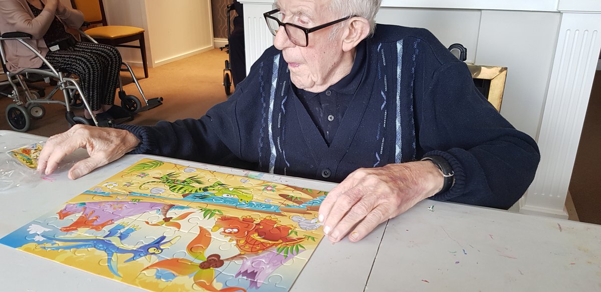 RegencyCareHome's tweet photo. Our residents enjoyed a fun day of jigsaws yesterday!🧩

These activity sessions help everyone to improve their cognition and visual-spatial reasoning...

Plus it's lovely and relaxing!😴

#RegencyFamily #CareHomeActivities #CareHomeUK #Manchester #Bury https://t.co/A0Xe6ZKrGC