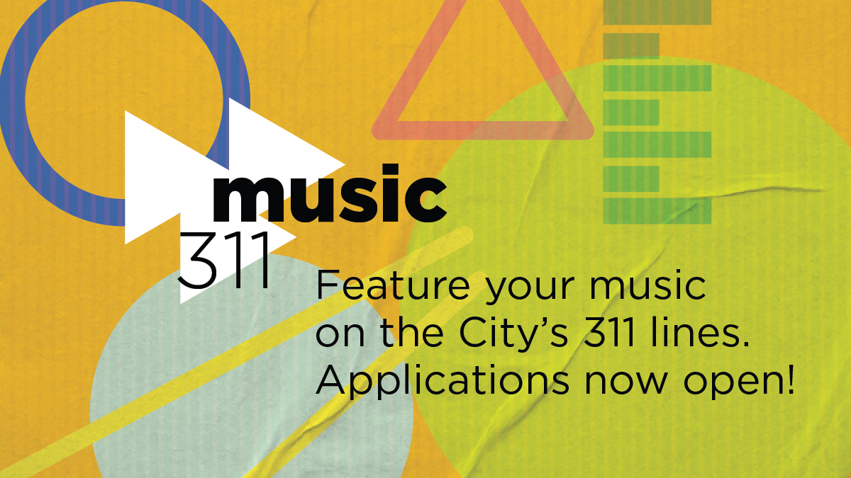 Mississauga Arts Council (@missartscouncil) on Twitter photo Calling all local musicians - <a href="/citymississauga/">City of Mississauga</a> wants to feature your music on their 311 lines!
Music 311 features local music on the City of Mississauga’s 311 call queue lines and the Council meeting live stream.
Submit your song by October 24, 5 PM at: ow.ly/1Z1550L0eoq Calling all local musicians - <a href="/citymississauga/">City of Mississauga</a> wants to feature your music on their 311 lines!
Music 311 features local music on the City of Mississauga’s 311 call queue lines and the Council meeting live stream.
Submit your song by October 24, 5 PM at: ow.ly/1Z1550L0eoq