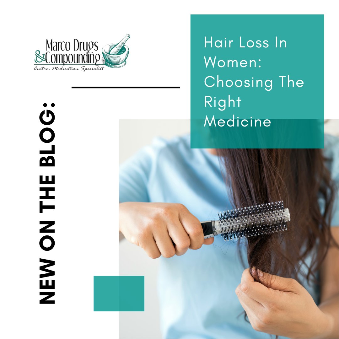 marcodrugs's tweet photo. Women need to be careful when getting the right treatment to help them manage hair loss.

The good news is that many female pattern hair loss treatments are available. Learn more at: https://t.co/0K2ZGqFg2l

#hairloss #hairtreatment #miamicompoundingpharmacy #compoundingpharmacy https://t.co/qyJAbXhRQO
