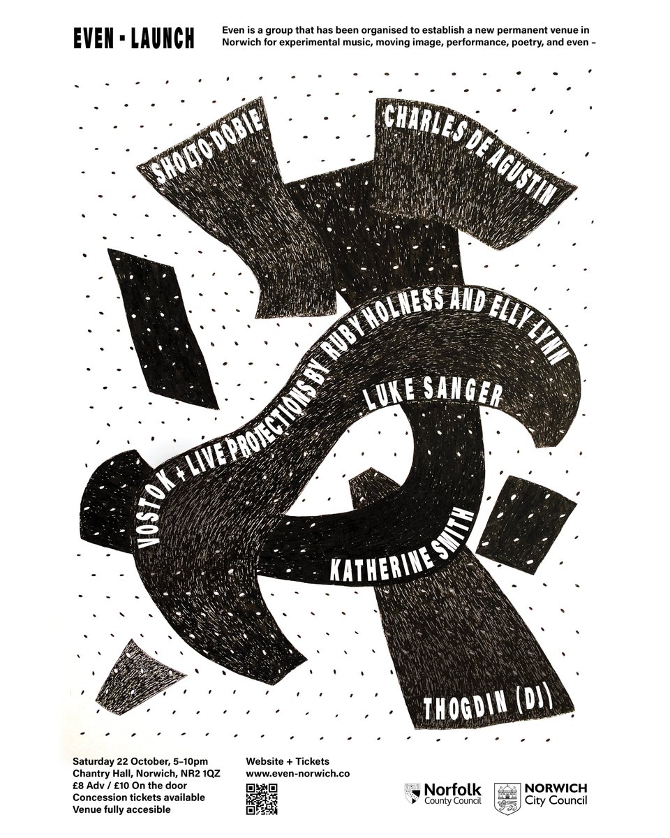 Henry Jackson Newcomb (@henrycomb_) on Twitter photo Would you be interested in a new #Norwich venue for performance, film, music and literature?
Join us this Sat 22nd Oct for the public launch of Even
Info: bit.ly/evenintroducti…
<a href="/NCCArtsService/">Norfolk Arts Forum</a> <a href="/headeast_uk/">Head East UK</a> <a href="/NorwichArtCentr/">Norwich Arts Centre</a>
<a href="/NNFest/">Norfolk & Norwich Festival</a> <a href="/YN_AF/">Young Norfolk Arts</a> <a href="/WritersCentre/">National Centre for Writing</a> <a href="/NorwichUniArts/">Norwich University of the Arts</a> Would you be interested in a new #Norwich venue for performance, film, music and literature?
Join us this Sat 22nd Oct for the public launch of Even
Info: bit.ly/evenintroducti…
<a href="/NCCArtsService/">Norfolk Arts Forum</a> <a href="/headeast_uk/">Head East UK</a> <a href="/NorwichArtCentr/">Norwich Arts Centre</a>
<a href="/NNFest/">Norfolk & Norwich Festival</a> <a href="/YN_AF/">Young Norfolk Arts</a> <a href="/WritersCentre/">National Centre for Writing</a> <a href="/NorwichUniArts/">Norwich University of the Arts</a>