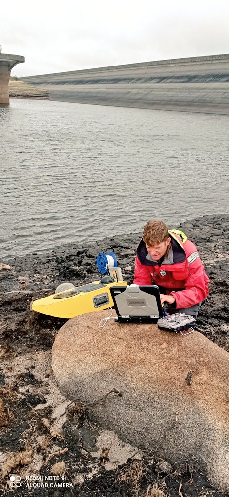 OfficialSWCM's tweet photo. Another successful trial of USV Yellow Tin at Colliford Lake. The USV can autonomously follow survey lines as well as release it's tether, in case of potential incoming danger. Bathy data collection incoming! @Plymmartech @drtimscott https://t.co/3KhPmTEOUb