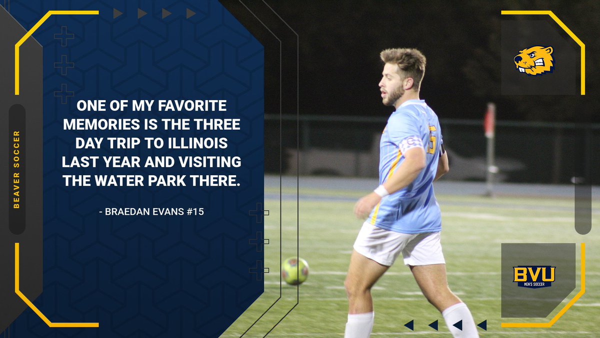 BVUMSoccer's tweet photo. Time for today’s first senior feature and we start with Braedan Evans!
Braedan is a senior Criminal Justice major from Omaha, NE!
#BeaverSeason #DamFam https://t.co/r8bQ0n9Ky3