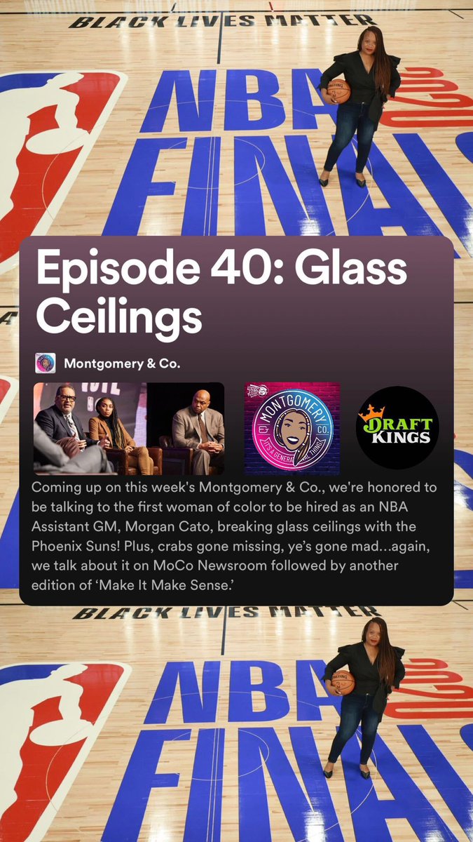 Episode 4️⃣-0️⃣! Glass Ceiling💥

🟣 #UConn Title IX Celebration🏅

🟣 <a href="/morganAcato/">Morgan A Cato</a> the 1st woman of color to be an Assistant GM in the NBA! 🏀

🟣 Make it Make Sense❓w/ <a href="/Younglady1978/">Nicole Young</a> 

➡️apple.co/3eMdmjP
➡️spoti.fi/3grtaJv