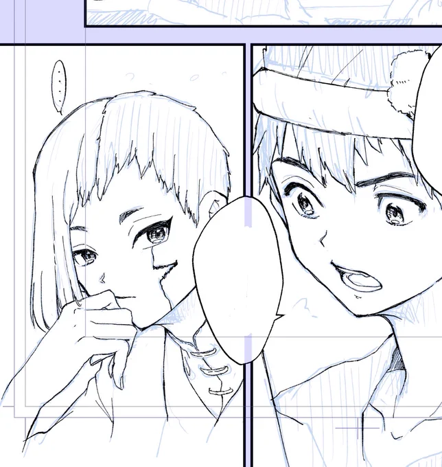 ペン入れ難しい…
ゲの髪慣れんが顔は好みに描けた!(と思っている) 