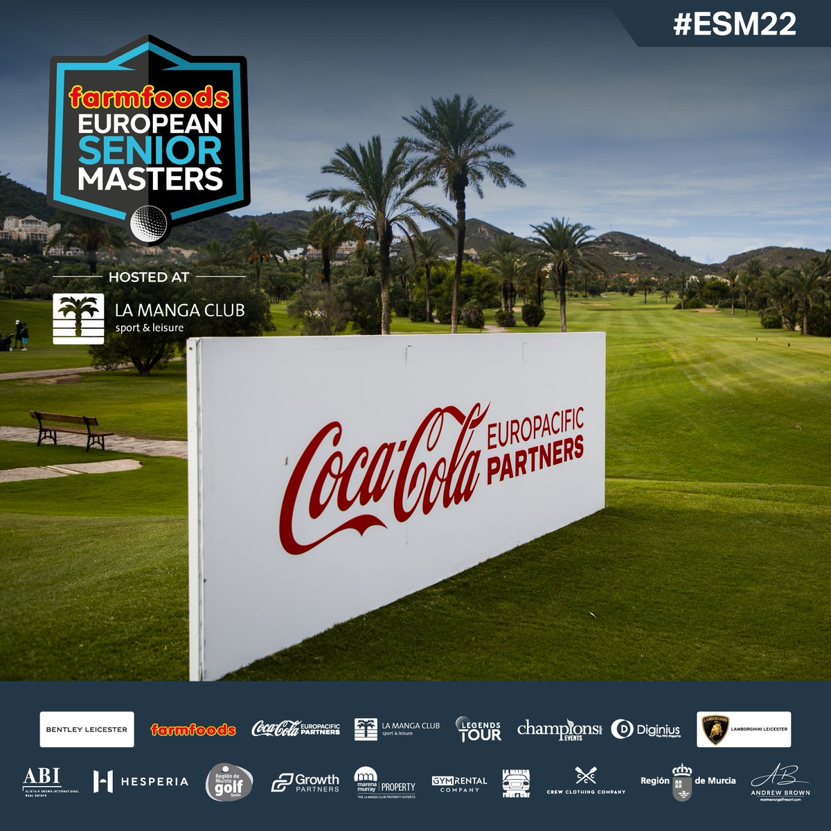 ESMastersGolf's tweet photo. See below more of our wonderful sponsor boards that were dotted around the @LaMangaClub South Course 👌
@euLegendsTour @DiginiusLTD @LaMangaRentaCar @MarenaLMC @abi_realestate @CocaCola #costacalidameansgolf @VisitMurcia #itrem #ESM22 https://t.co/HKfg1svncd