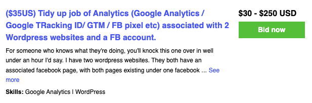 If you can't do it in less than an hour, you don't know what you're doing. 🙄