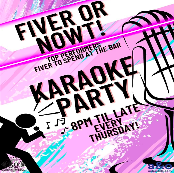 🎤 Karaoke is BACK (until 1am)!! 🎤

Come give us a wee song tonight, Earn yourself a whole FIVER to spend at the bar 🙂 

• Book now: bar-50.co.uk/bookings
• 15% Student &amp; NHS Discount
• Dog Friendly
• Pool tables
• Food served til 10pm