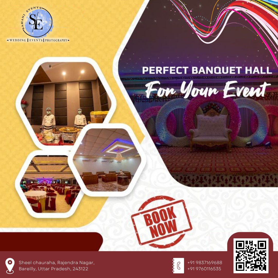EventsSahani's tweet photo. 𝐏𝐞𝐫𝐟𝐞𝐜𝐭 𝐁𝐚𝐧𝐪𝐮𝐞𝐭 𝐇𝐚𝐥𝐥 𝐅𝐨𝐫 𝐘𝐨𝐮𝐫 𝐄𝐯𝐞𝐧𝐭!

📞 9760116535 
📧 info@sahanievents.in
.
.
#sahanievents #eventorganiser #shadi #prewedding #videograpghy #themewedding #weddingdecoration #eventplanner #weddingplanner https://t.co/PlR9wc1S4e