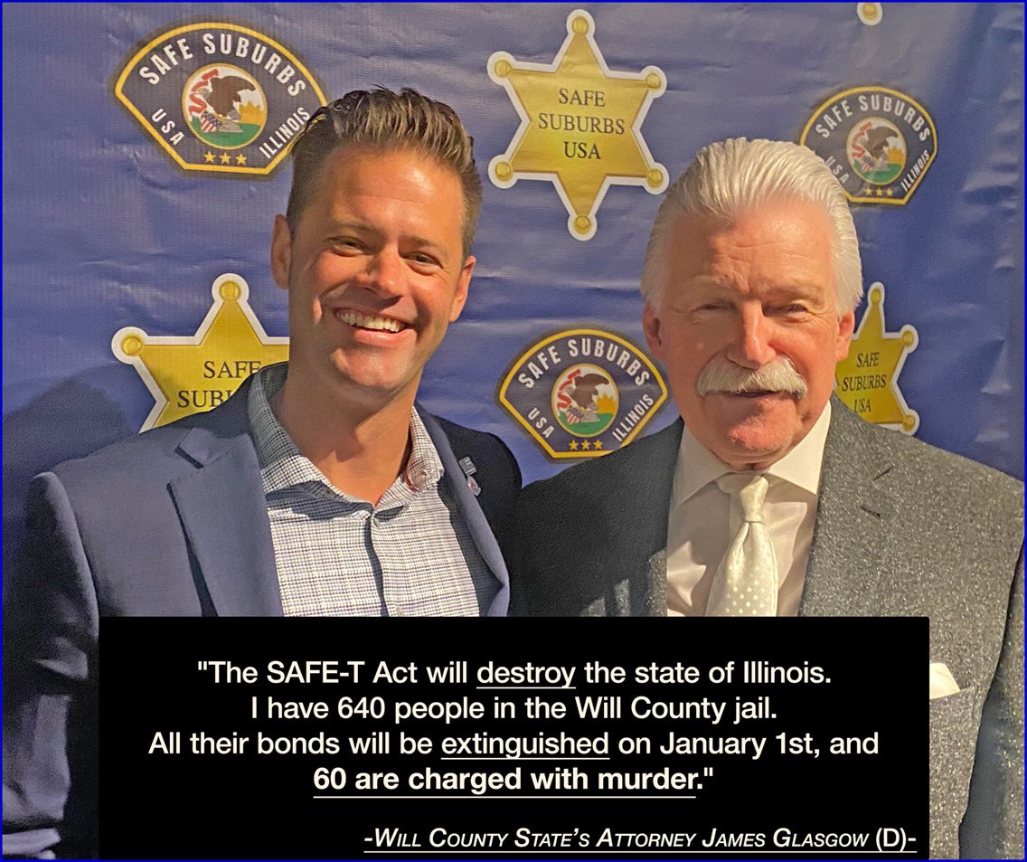 Sheehan4IL's tweet photo. - My opponent spearheaded the SAFE-T Act.
- I want to repeal it. 
- My opponent wants to create chaos and support criminals. 
- I want to create safe communities and support you. https://t.co/G0jjuroNXr