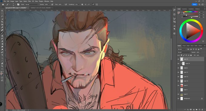 just wanted to get out of my comfort zone #wip 