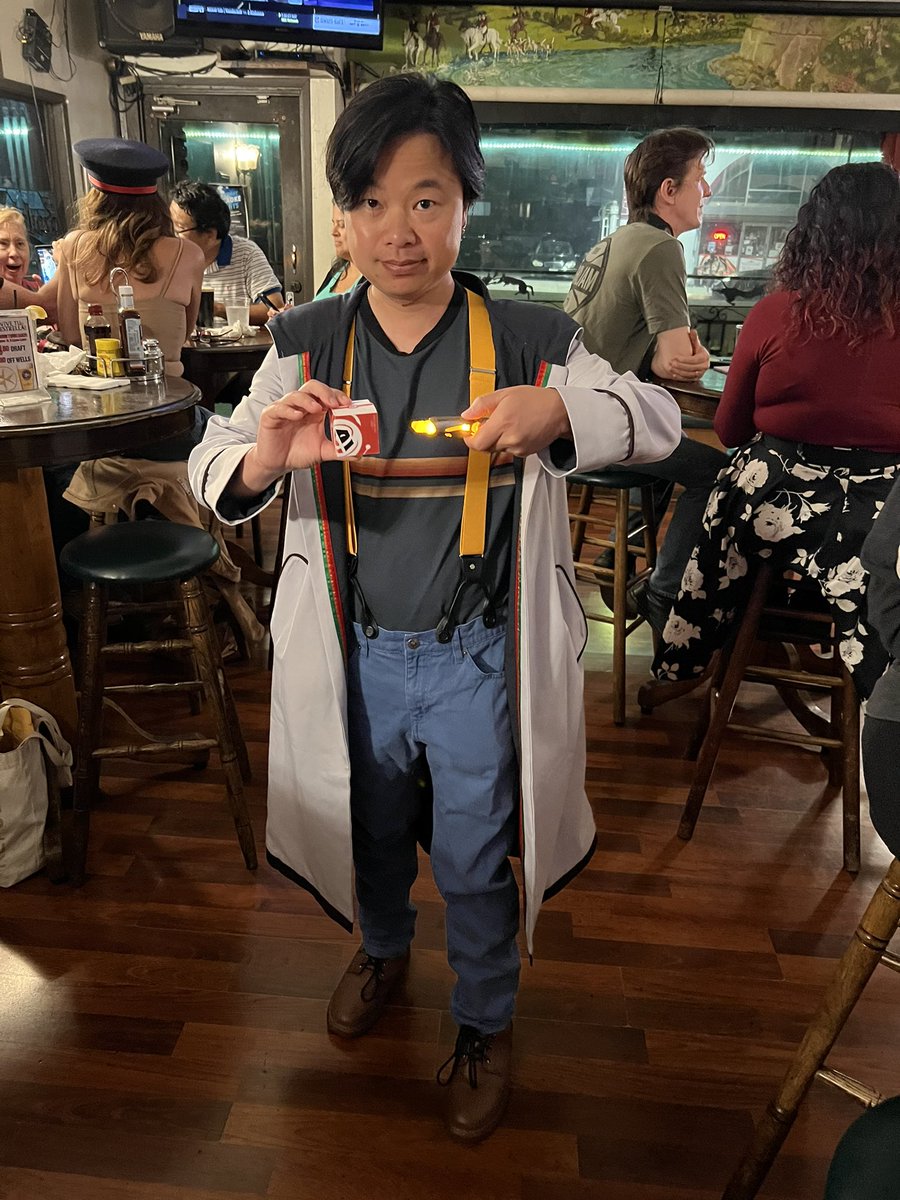 GALLIDAYS's tweet photo. Amazing cosplay from our “Kerblam!” screening in September! Join us Tuesday, November 1st for “The Day of the Doctor”! #GALLIDAYS https://t.co/ParL4uKB2f