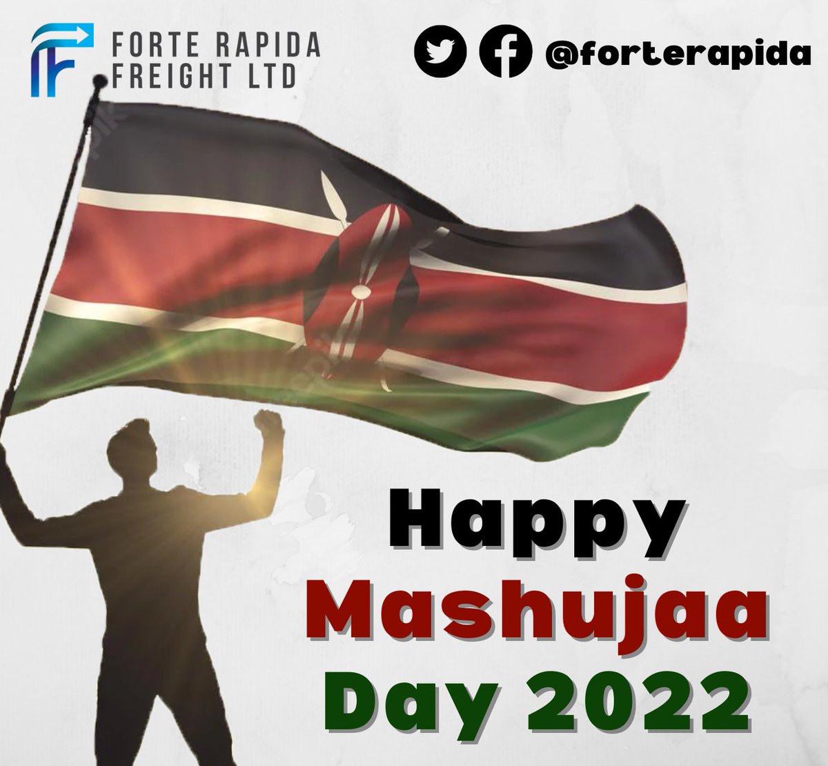 forterapida's tweet photo. Happy Mashujaa Day from the Forte Rapida Freight team to you https://t.co/J5TRw7N4Po